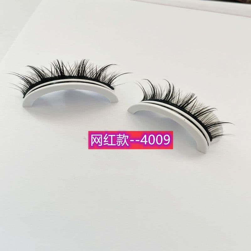 image-Self-adhesive Reusable False Eyelashes - Double Glue Strip