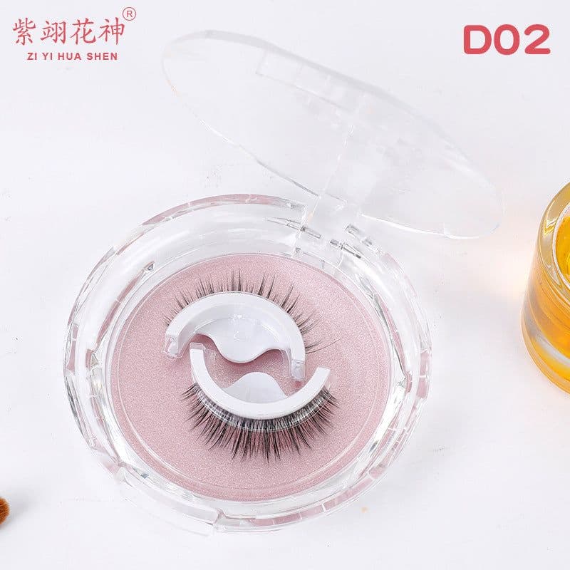 image-Self-adhesive Reusable False Eyelashes - Double Glue Strip