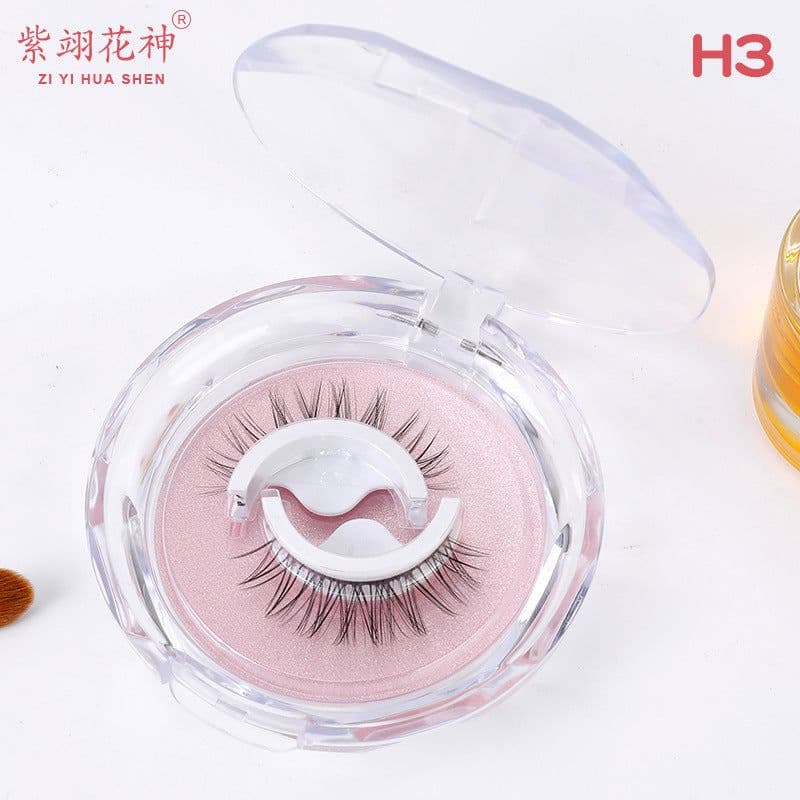 image-Self-adhesive Reusable False Eyelashes - Double Glue Strip
