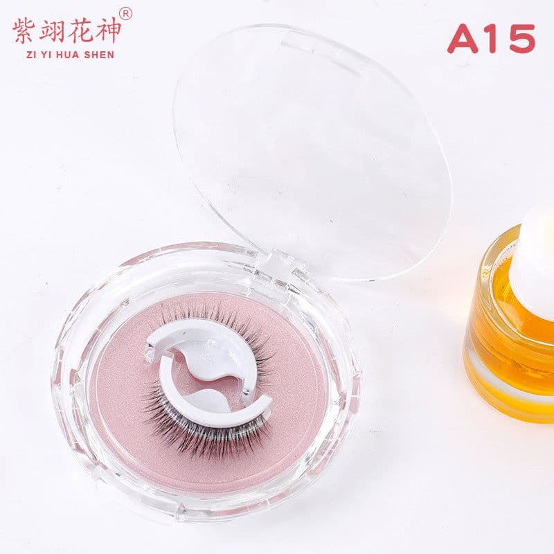 image-Self-adhesive Reusable False Eyelashes - Double Glue Strip