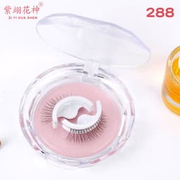 image-Self-adhesive Reusable False Eyelashes - Double Glue Strip