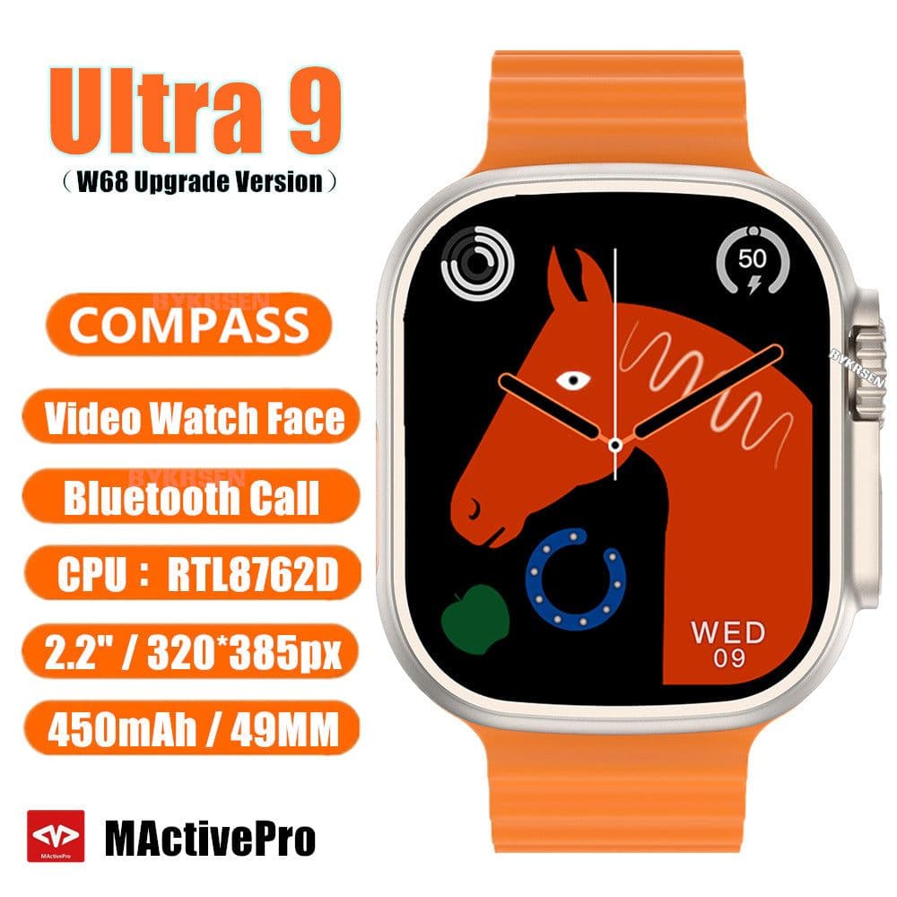 image-Ultra 9 450mAh Smart Watch with Bluetooth Call
