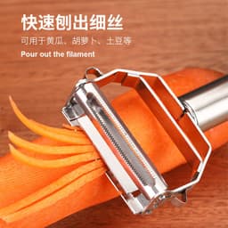 image-Stainless Steel 4 in 1 Multi-Functional Fruit Peeler