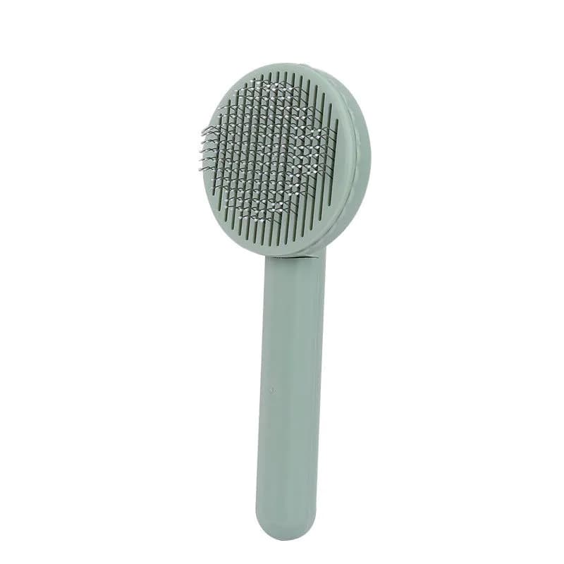 image-Manufactor Self-Cleaning Pet Comb with Stainless Steel Needles