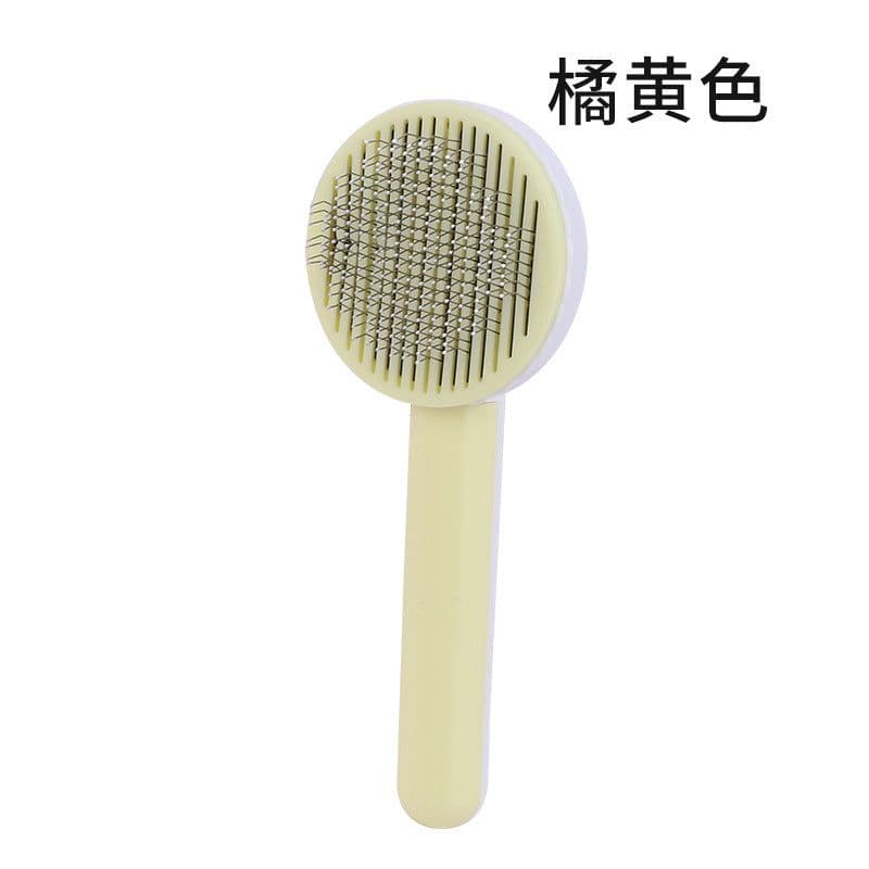 image-Manufactor Self-Cleaning Pet Comb with Stainless Steel Needles