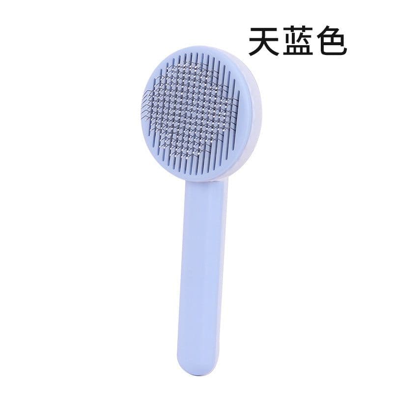 image-Manufactor Self-Cleaning Pet Comb with Stainless Steel Needles