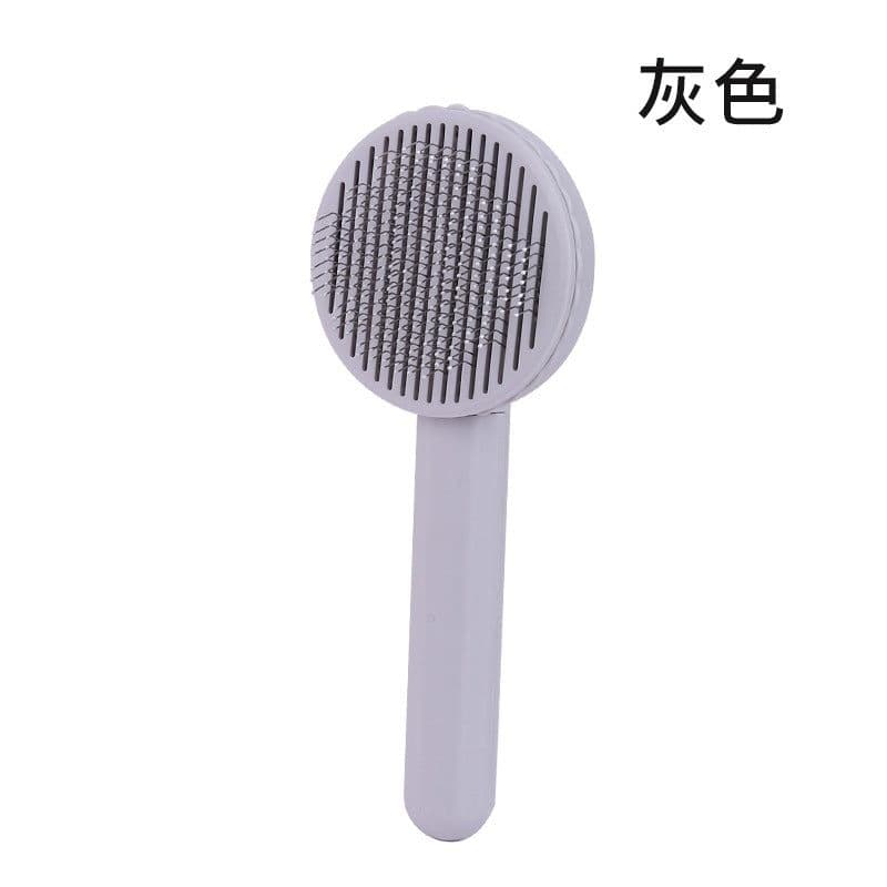 image-Manufactor Self-Cleaning Pet Comb with Stainless Steel Needles