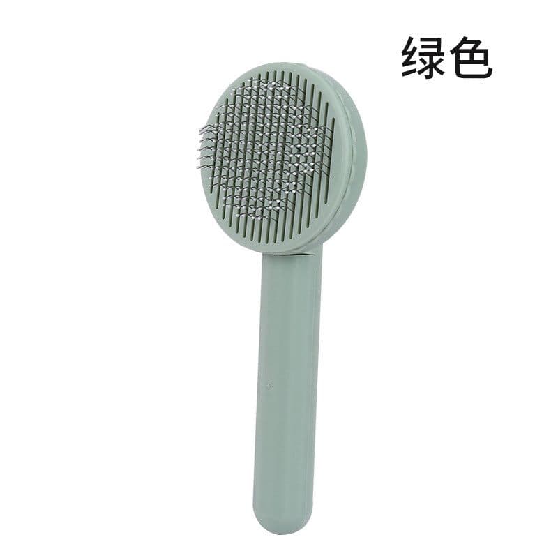 image-Manufactor Self-Cleaning Pet Comb with Stainless Steel Needles