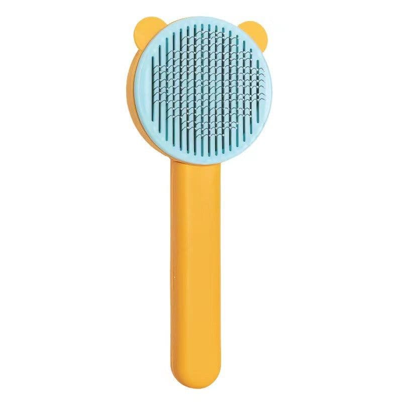 image-Manufactor Self-Cleaning Pet Comb with Stainless Steel Needles