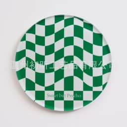 image-Nordic Ins Checkerboard Acrylic Coaster