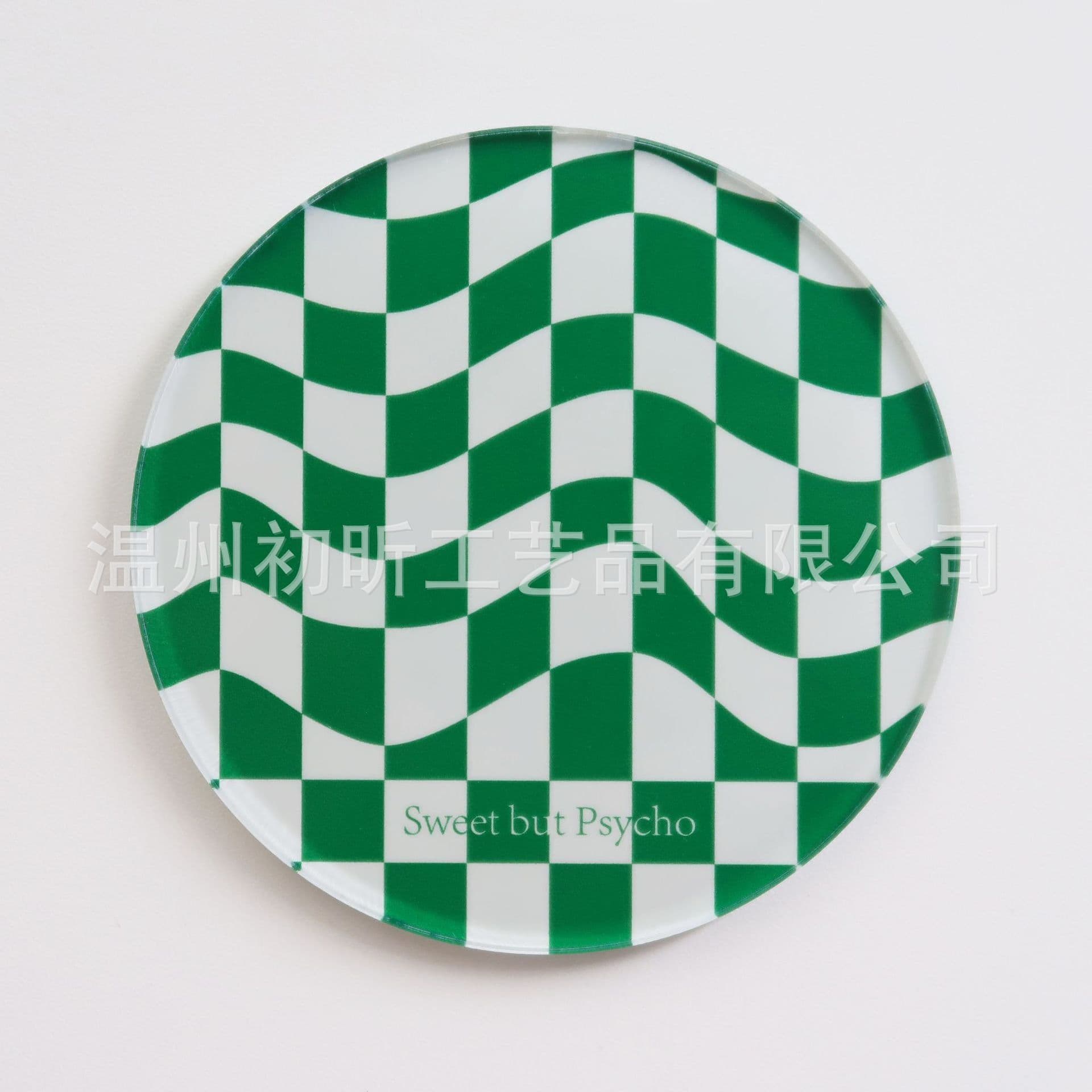 image-Nordic Ins Checkerboard Acrylic Coaster