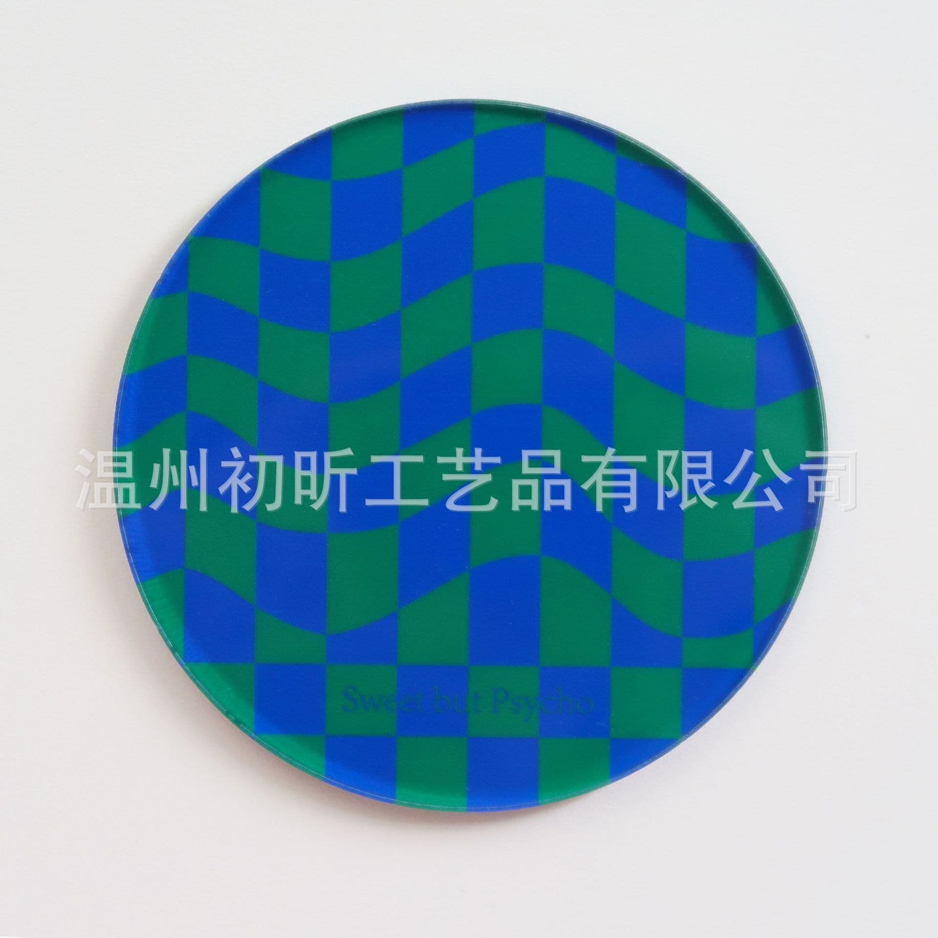 image-Nordic Ins Checkerboard Acrylic Coaster