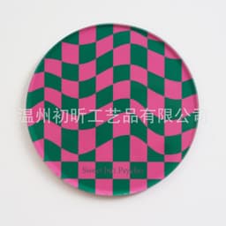 image-Nordic Ins Checkerboard Acrylic Coaster