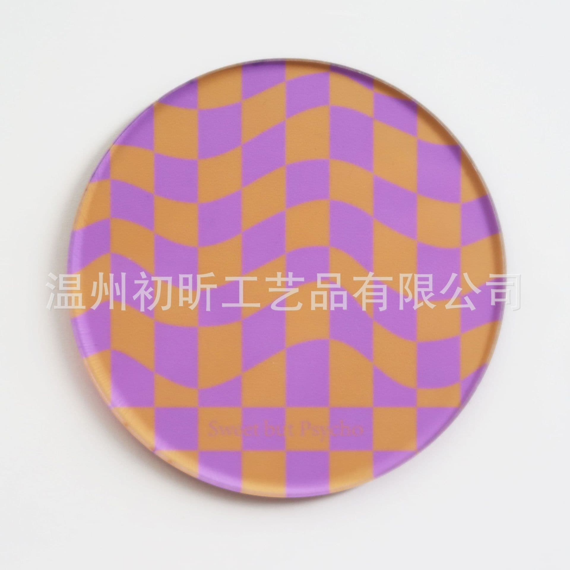 image-Nordic Ins Checkerboard Acrylic Coaster