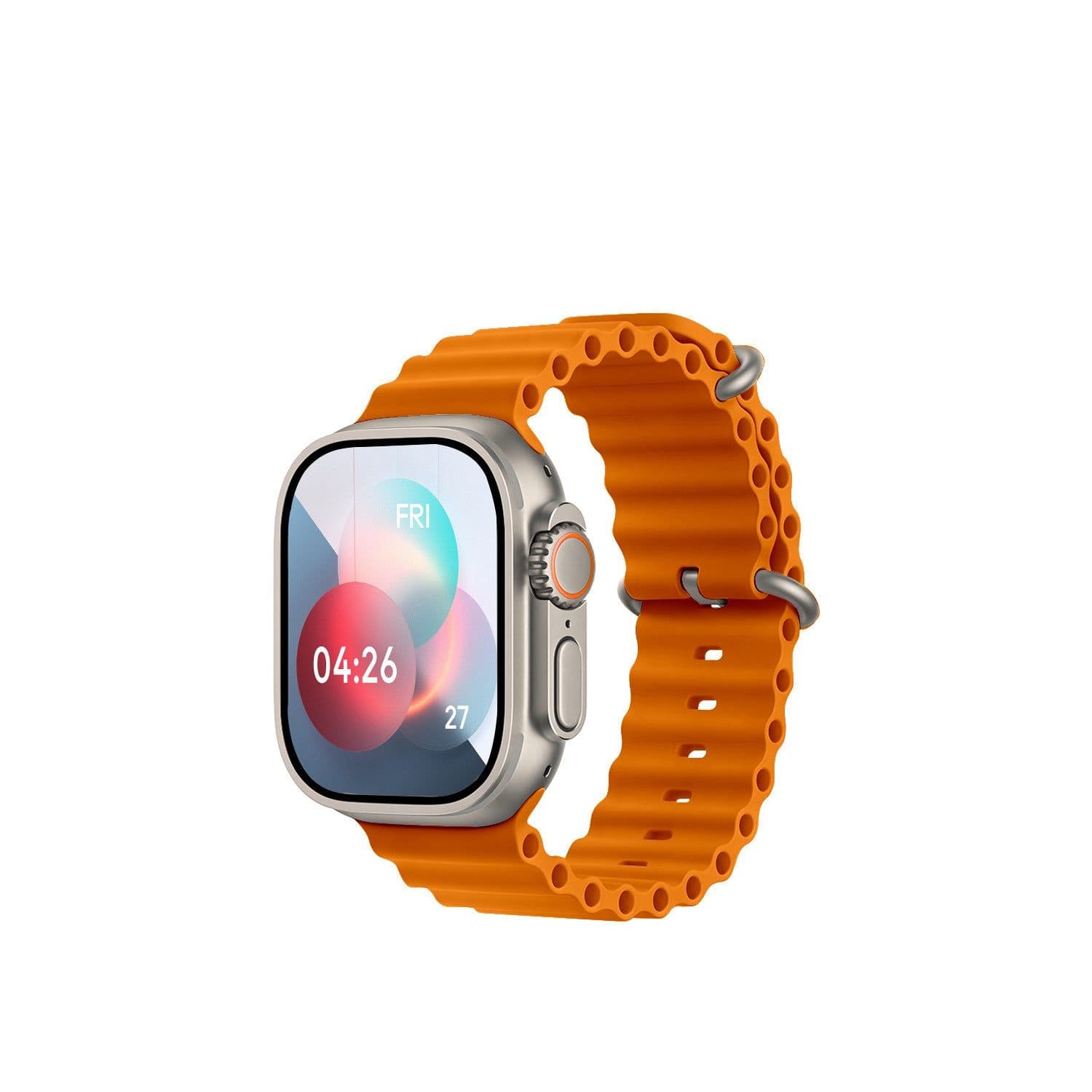 image-Smart Watch with NFC, Heart Rate Monitor, Metal Band