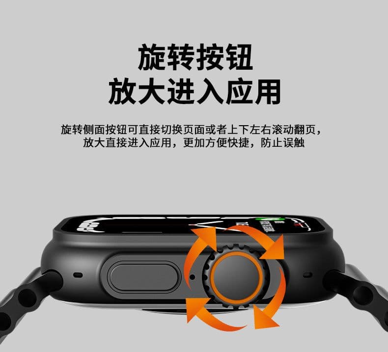 image-Smart Watch with NFC, Heart Rate Monitor, Metal Band