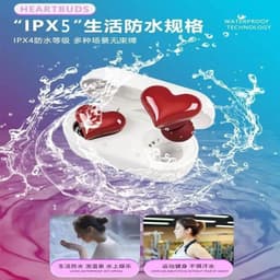image-HeartBuds Bluetooth In-Ear Headset IPX4 Blue