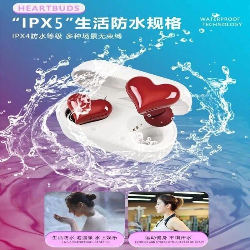 image-HeartBuds Bluetooth In-Ear Headset IPX4 Blue