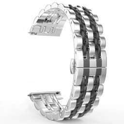 image-Seven-Bead Stainless Steel Watch Strap