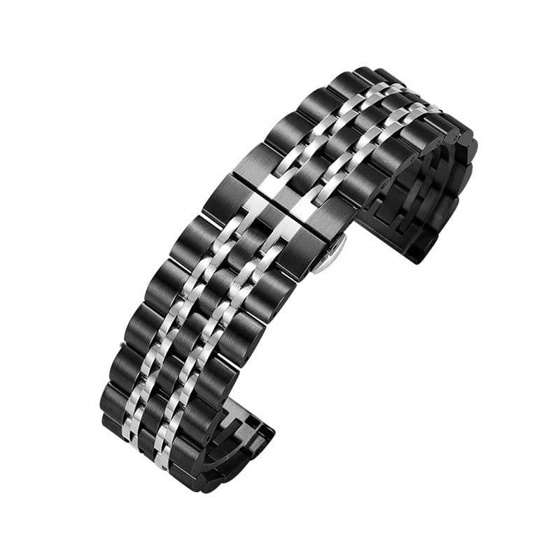 image-Seven-Bead Stainless Steel Watch Strap