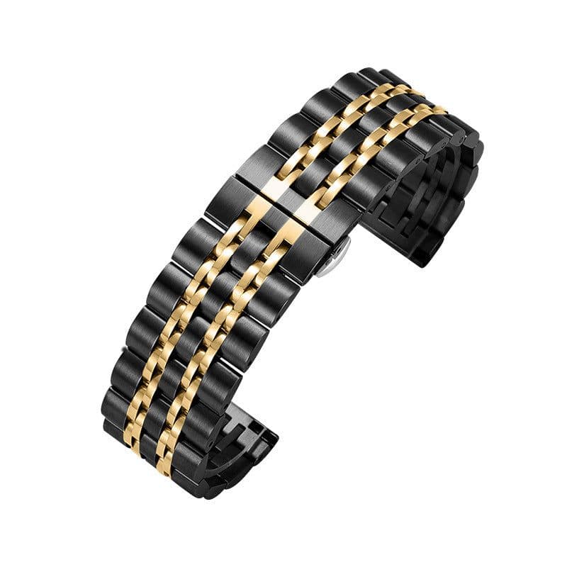 image-Seven-Bead Stainless Steel Watch Strap