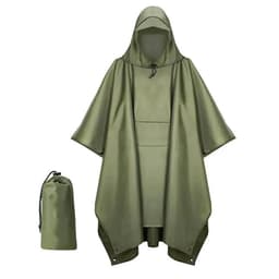 image-Canopy PU Coated Hiking Rain Poncho