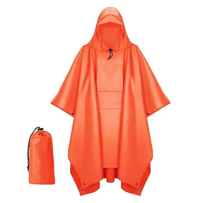 image-Canopy PU Coated Hiking Rain Poncho