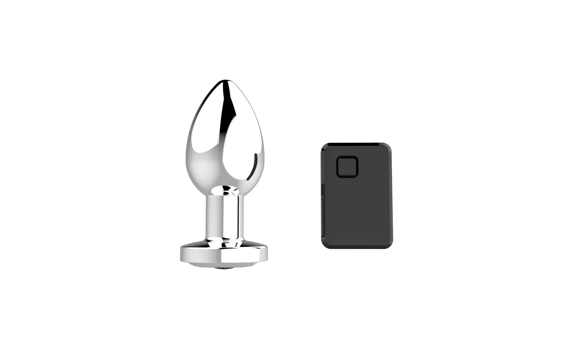 image-Metal Remote Control Anal Plug Vibrator