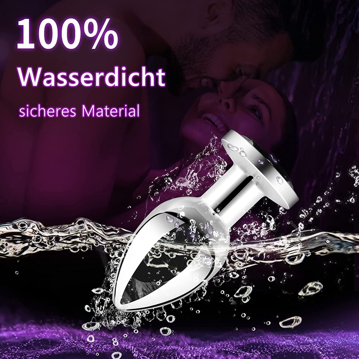 image-Metal Remote Control Anal Plug Vibrator