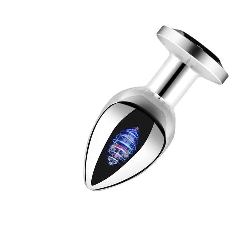 image-Metal Remote Control Anal Plug Vibrator