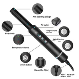 image-Otherpower Ionic Hair Dryer Straightener Brush
