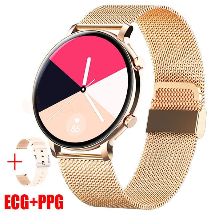 image-HW36 ECG+PPG Bluetooth Smart Watch Stainless Steel