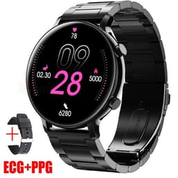 image-HW36 ECG+PPG Bluetooth Smart Watch Stainless Steel