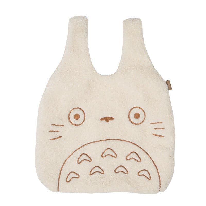 image-Yeyu Toto Plush Tote Bag Dark Green
