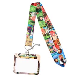 image-Cartoon Lanyard Card Holder with Hard Shell Protective Cover