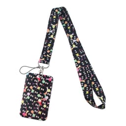 image-Cartoon Lanyard Card Holder with Hard Shell Protective Cover