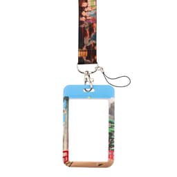 image-Cartoon Lanyard Card Holder with Hard Shell Protective Cover
