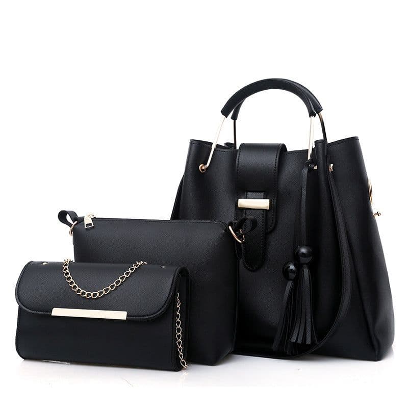 image-Ladies Fashion Handbag Fringe PU Medium