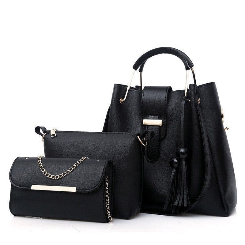 image-Ladies Fashion Handbag Fringe PU Medium