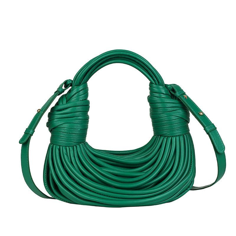 image-Silver PU Crossbody Bag with Fringe Detail