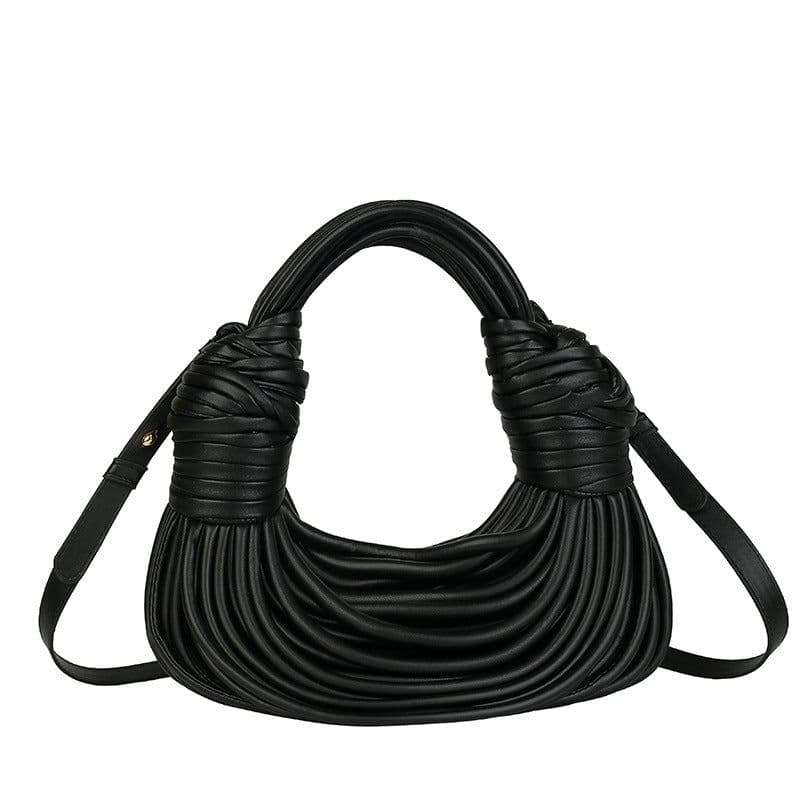 image-Silver PU Crossbody Bag with Fringe Detail