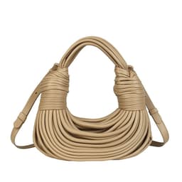image-Silver PU Crossbody Bag with Fringe Detail