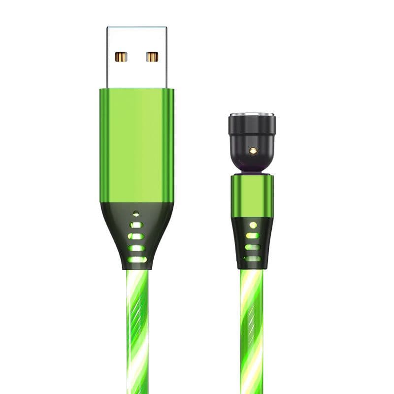 image-3-in-1 Magnetic Data Cable 540° Rotating USB Fast Charge