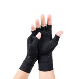 image-Copper Fiber Half Finger Cycling Gloves