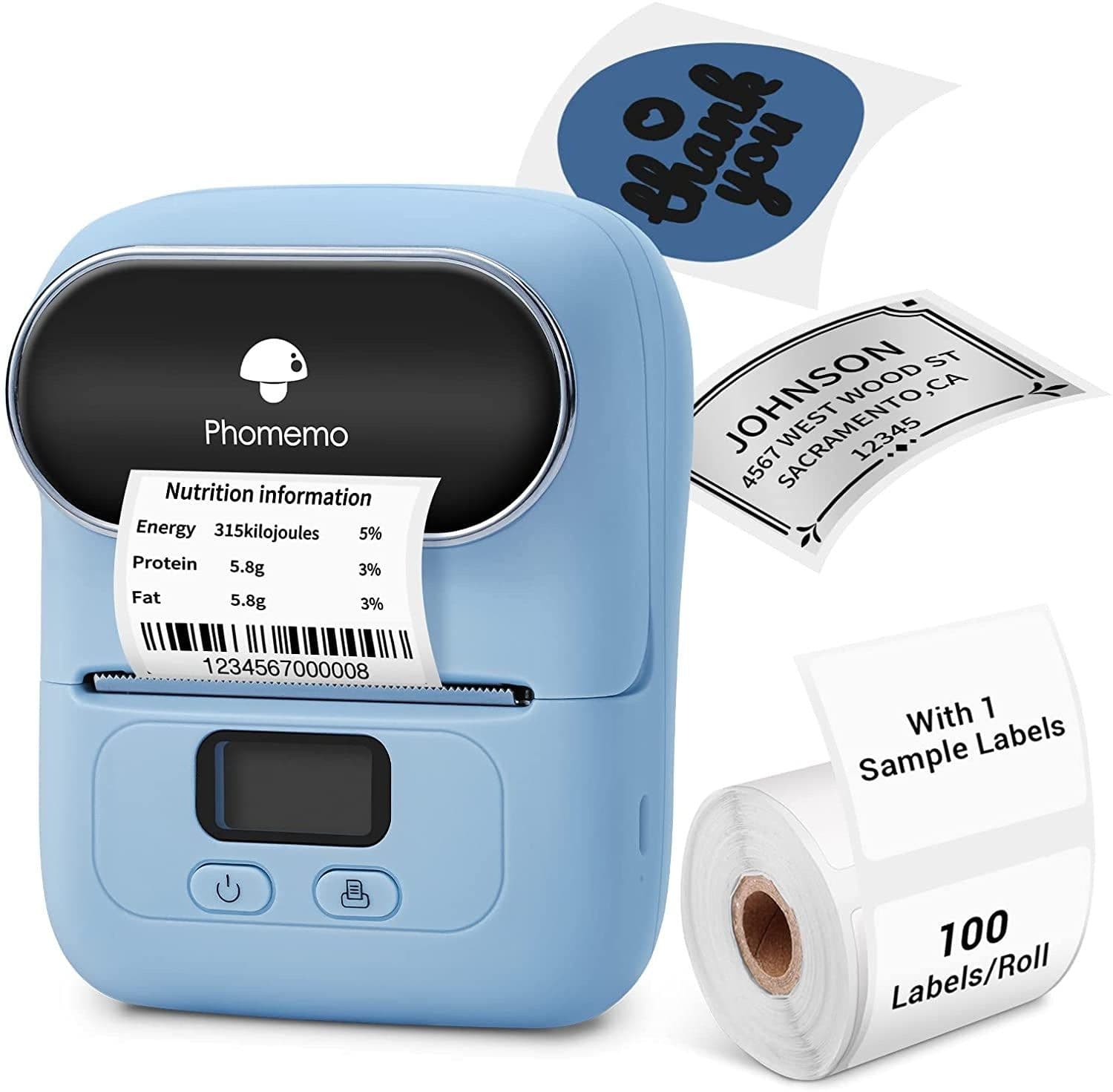 image-Phomemo M110 Thermal Barcode Printer