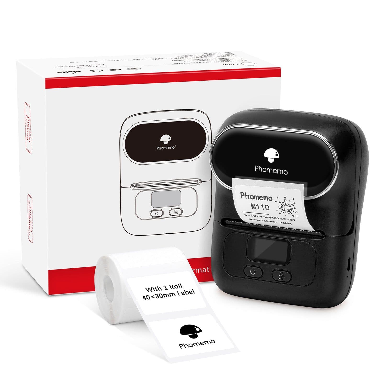 image-Phomemo M110 Thermal Barcode Printer