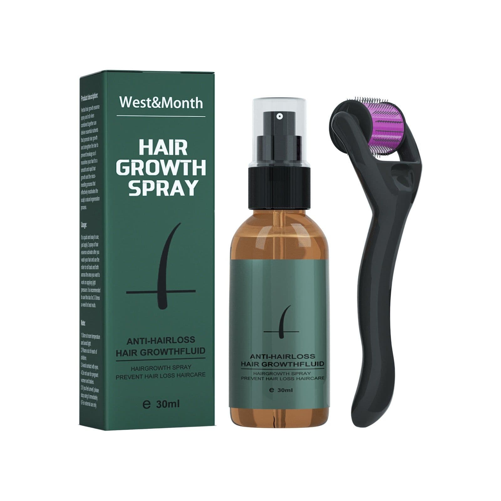 image-West&Month Beard Growth Spray 30ml
