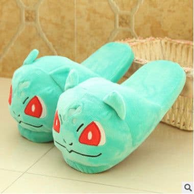 image-Pokemon Pikachu Plush Cotton Slippers