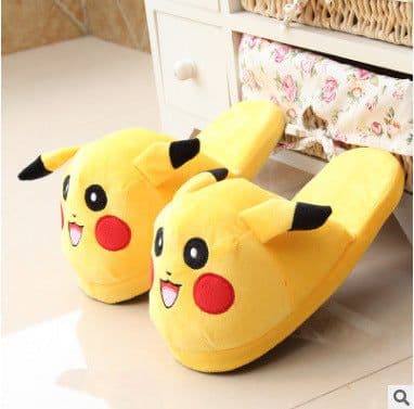 image-Pokemon Pikachu Plush Cotton Slippers
