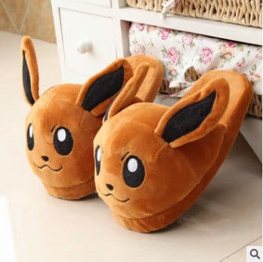 image-Pokemon Pikachu Plush Cotton Slippers